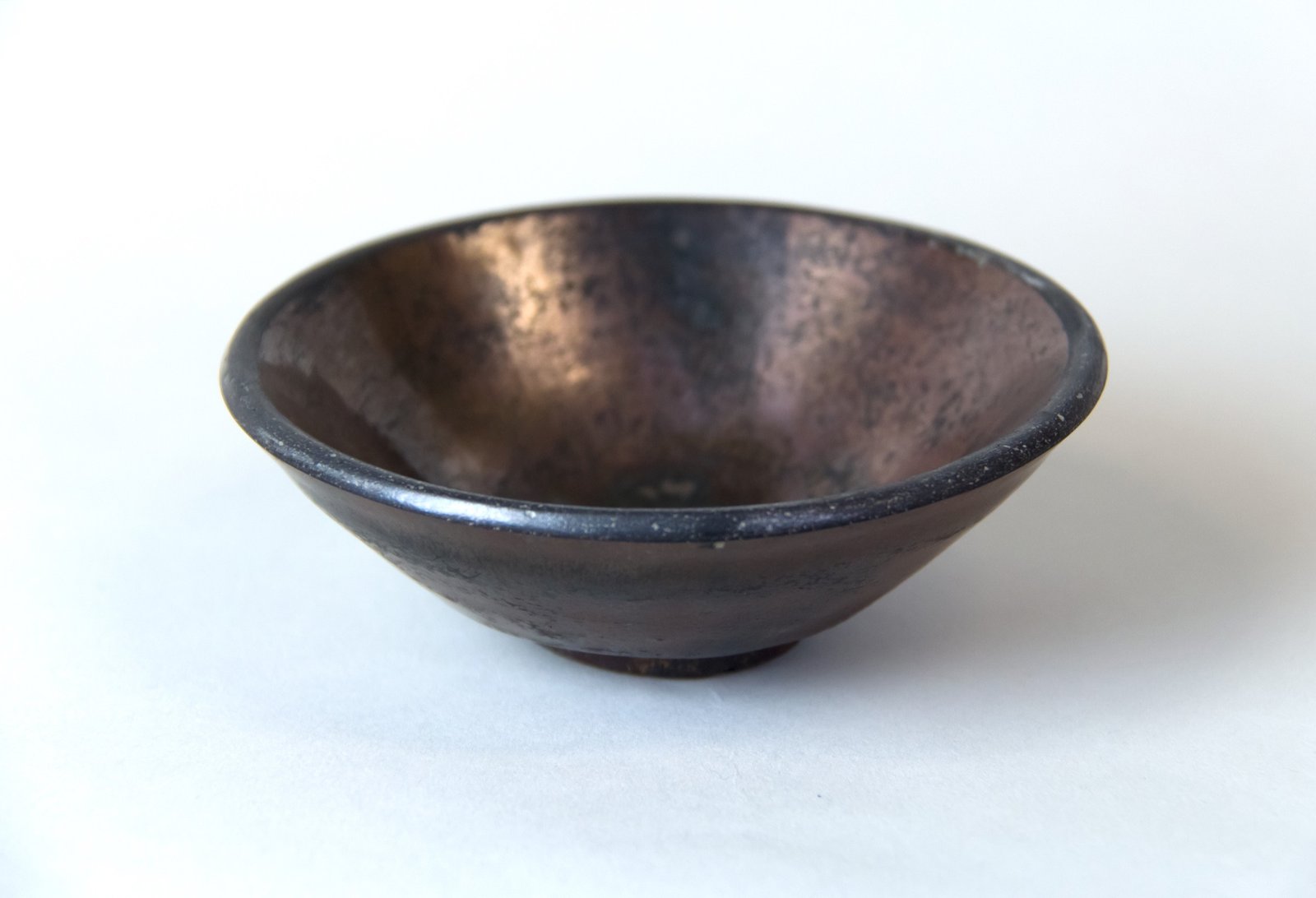 A dark-glazed Jian tea bowl from Song-dynasty China
